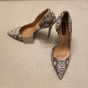 Snake Print Heels
